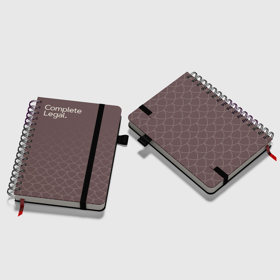 Bateman Battersby | Complete Legal notebooks with a scale pattern cover