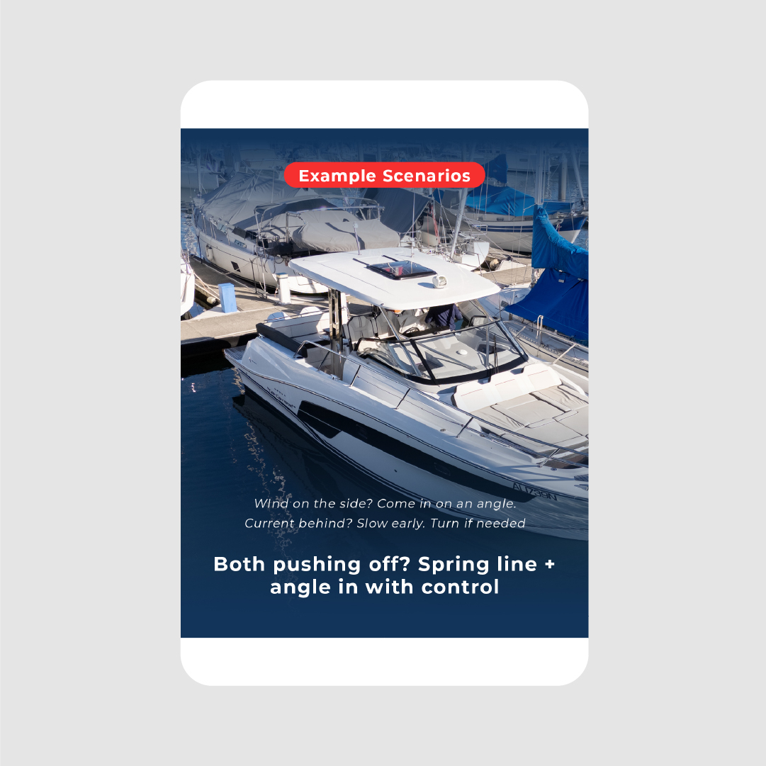 Boat Wise example scenarios social tile
