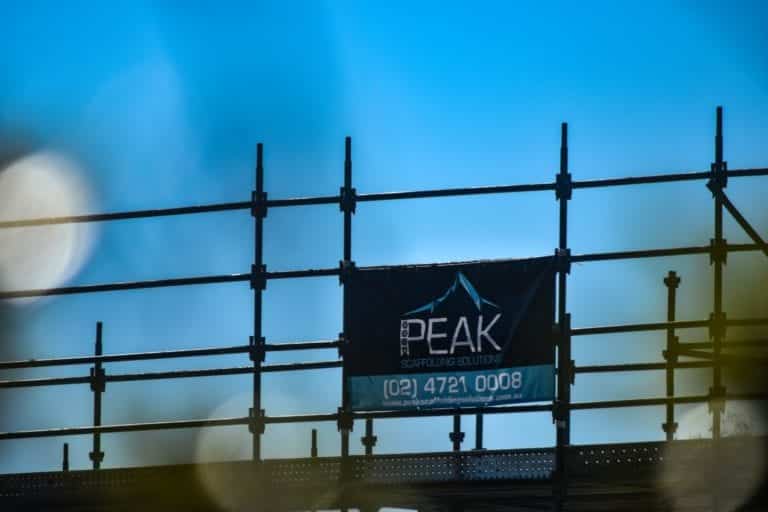 Peak Scaffolding design logo